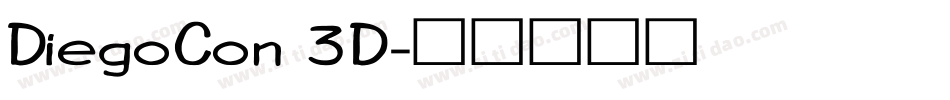 DiegoCon 3D字体转换